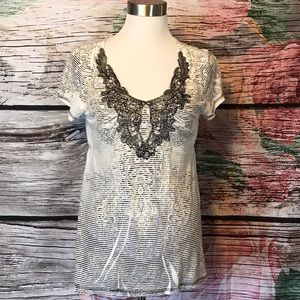 Crochet Embellished Top